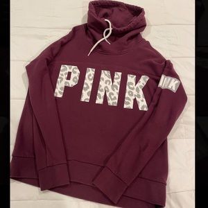 PINK Funnel Neck Pullover